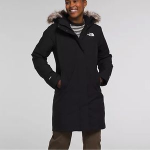 The North Face Black Ski Jacket with Fur Hood
